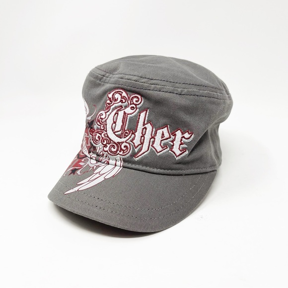 Cher Live Y2K Rare Vintage Women’s Cadet Cap Hat Singer Concert Memorabilia OS - Picture 3 of 9